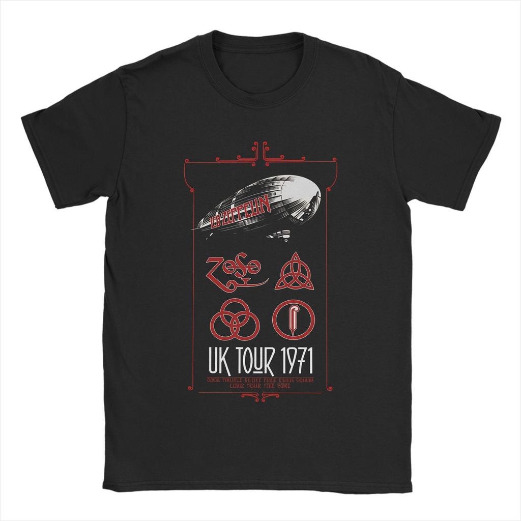 Rock band Led Zeppelins falling angel Awesome 100 Cotton Tees Short Sleeve  T Shirts Crew Neck Tops Graphic Printed