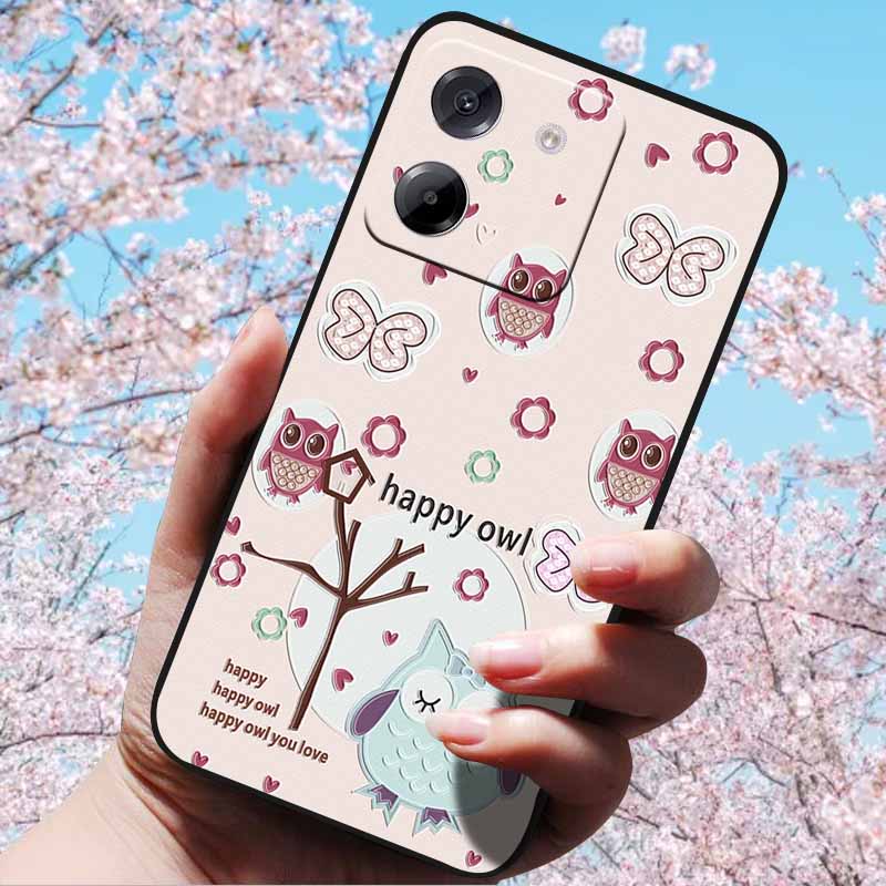 For Xiaomi Poco M7 Pro 5G Case 3D Relief Flower Emboss Soft Silicone various Flower For Poco M7 Pro 5G 3D CuteCartoon Cover Case
