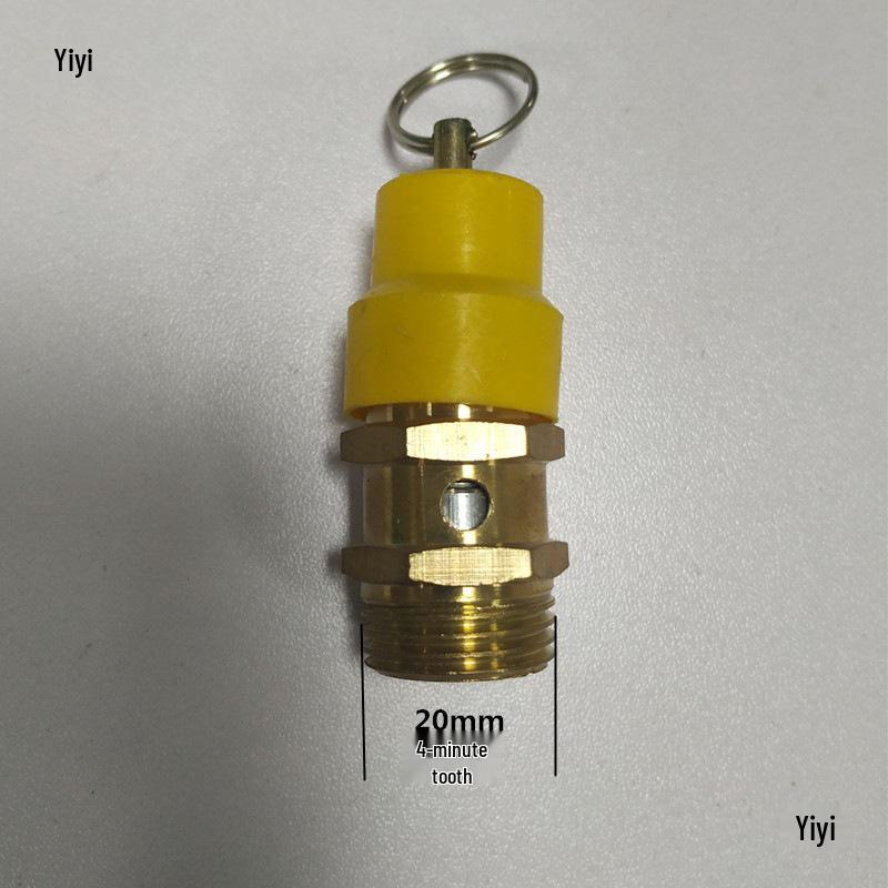 Small Air Compressor Pump Relief Valve with Pull Ring, 0.25/8 & 0.36/8, 8 kg