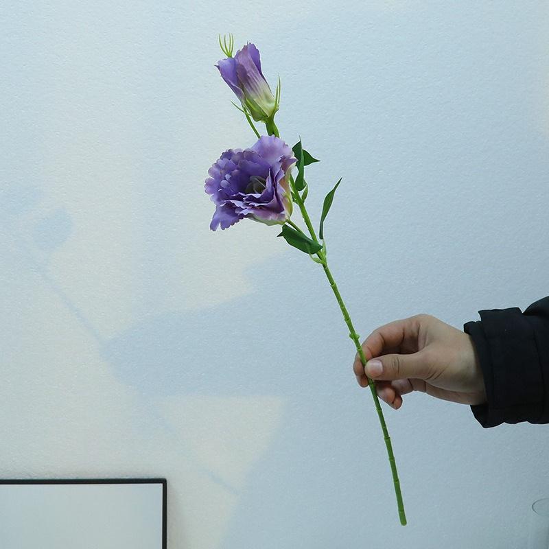 

3Pcs Simulated 20.47 inch Silk Cloth 2 Platycodon Green Plants for Outdoor Courtyard Festival Ceremony Decoration