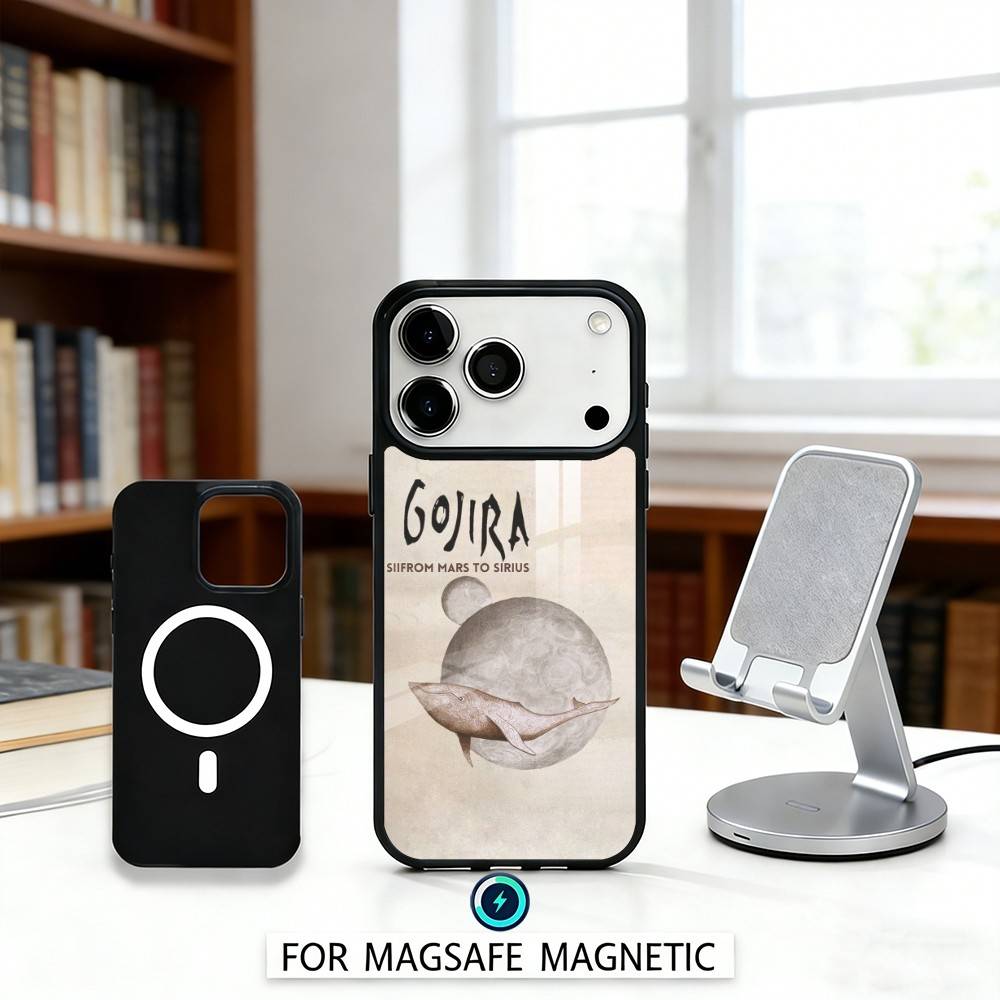 G-GojiraS Fortitude Band Phone Case For iPhone17,16,15,14,13,12,Pro,Max,Magnetic For Magsafe Wireless Charging