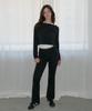 INJIACTIVE Butter Drawstring Pants Black