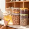 Caixa de Armazenamento de Alimentos de Plástico Selada Empilhável Grande Capacidade à Prova de Umidade Recipiente para Armazenamento de Frutas Secas Grãos Caixa para Manter Fresco