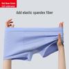 Hongdou Home Men's Antibacterial Cotton-Spandex Boxer Briefs (4-Pack)