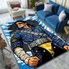 Stylish Pop Icon In Blue Starry Outfit Patterned Carpet, Suitable As a Non Slip Play Mat for the Living Room and Bedroom Sofa