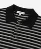 UNDEROFF Striped Crop Half Knit Navy