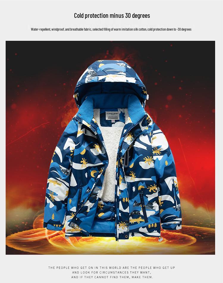 Children's Waterproof Ski Suit: Warm, Windproof, and Trendy for Boys and Girls