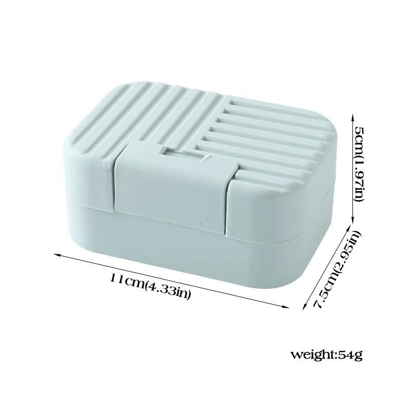 Bathroom Outdoor Soap Dish - Travel Soap Plate With Lid, Portable Lock Sealed Soap Organizer Case, Soap Storage Box