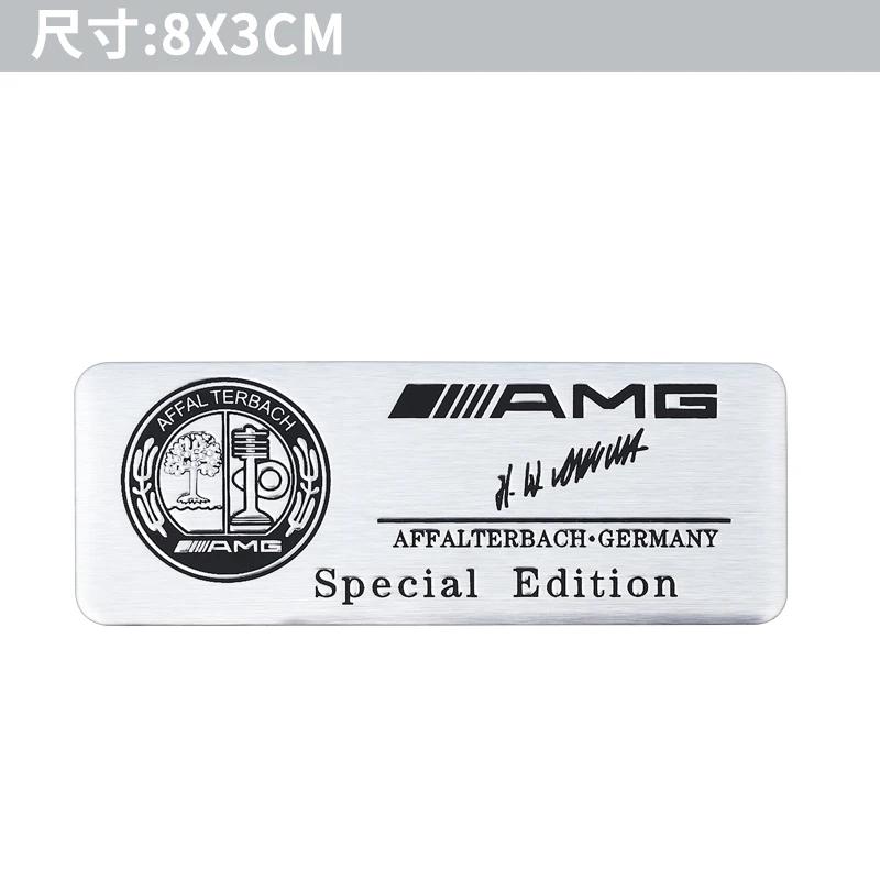 GLC GLB 1Pcs Car Styling Aluminum Alloy Badge Sticker For Mercedes Benz AMG W206 W204 W205 W212 W213 W221 W222 W223 W251 W464 W