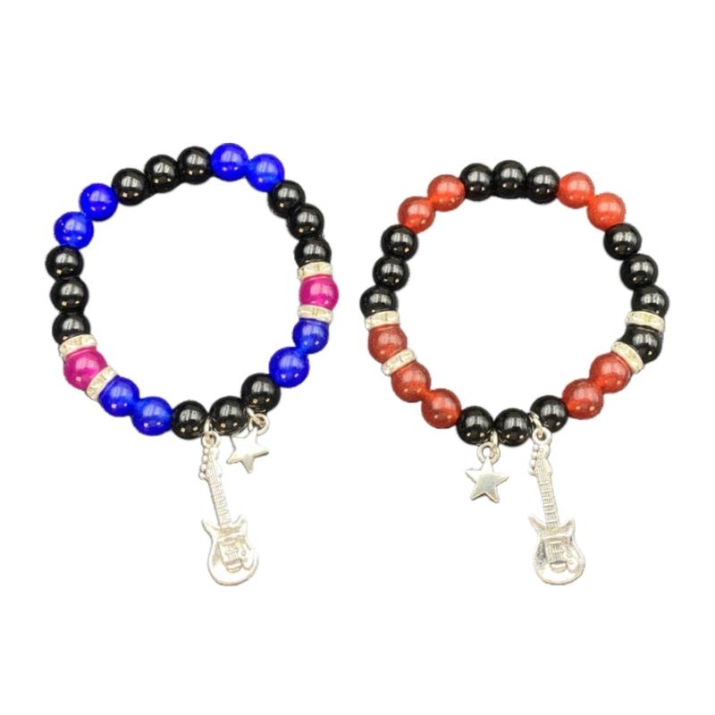 Halloween Spiders Couple Bracelet Trendy Heart Magnetic Matching Hand Jewelry