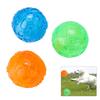 3Pcs Set Pet Dog Squeaky Chewing Ball Toy Puppy Cleaning Teeth Balls