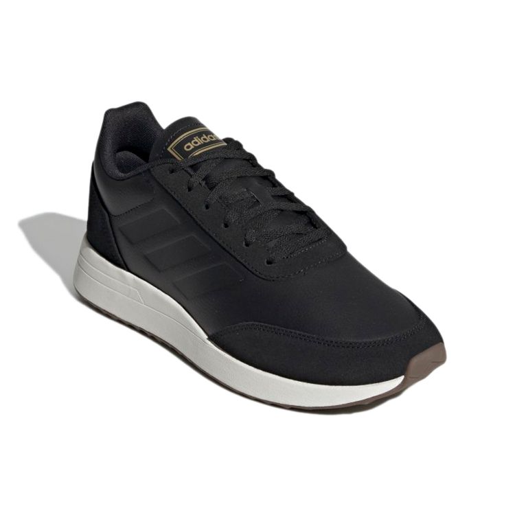 Adidas Neo Run 70S Exquisite Retro Non-Slip Wear-Resistant Low-Top Marathon Running Shoes Men Sneakers Graphite-Black EE9758