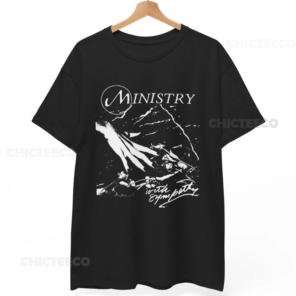 Ministry T-Shirt With Sympathy Synth-Pop New Wave 80s Unisex Tee 3XL