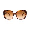 BURBERRY B. LOLA Plate Square Frame Holiday Travel Sunglasses 4371F Women's Tortoiseshell