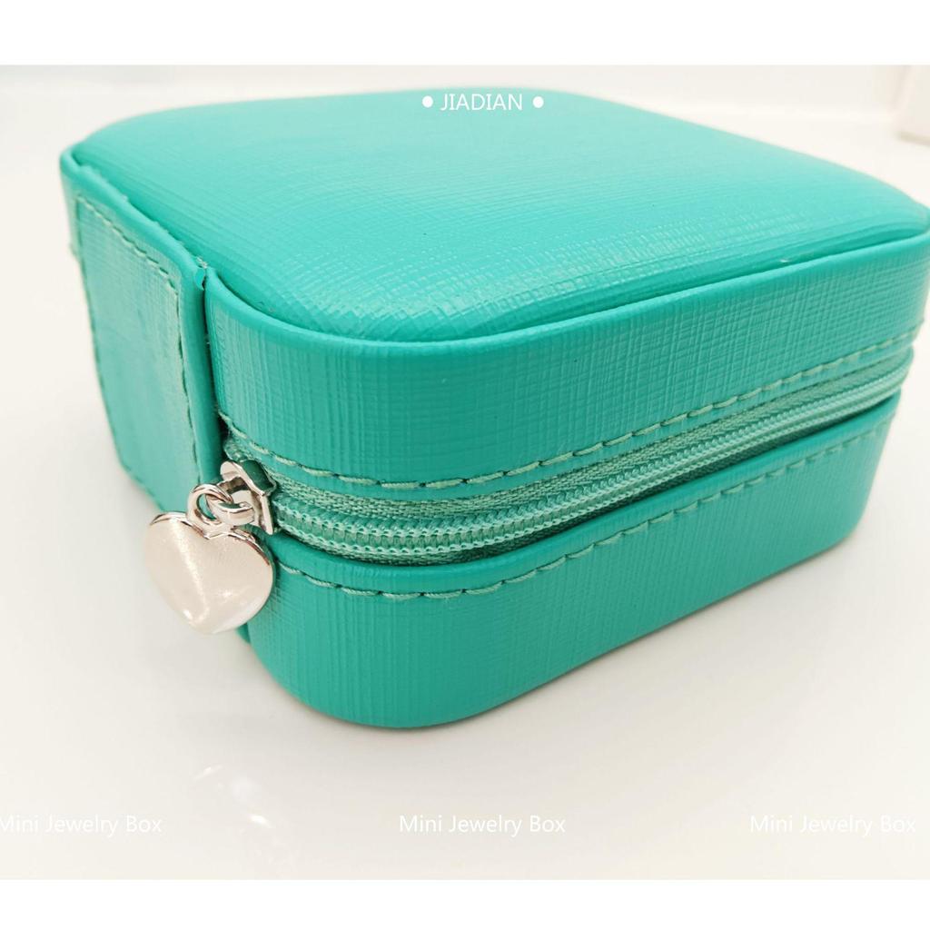 Kompakte Schmuckschatulle im koreanischen Stil für Ringe und Ohrringe – tragbar und reisefreundlich