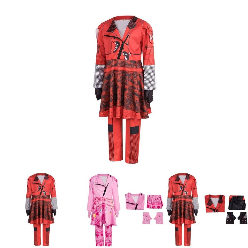 Stunning Descendants 4 Cosplay Costume Red Dress For Kids And Teens Ideal For Themed Events