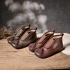 Women's Shoes, Real Leather Shoes, Ankle Boots, New Handcrafted Retro, Versatile Soft-soled Round-toe Shoes, Leather Boots