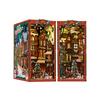 Adult Christmas Book Corner Set, 3D Wooden Cottage Puzzle, Christmas Books, Exquisite Bookshelf Decorations For Any Occasion