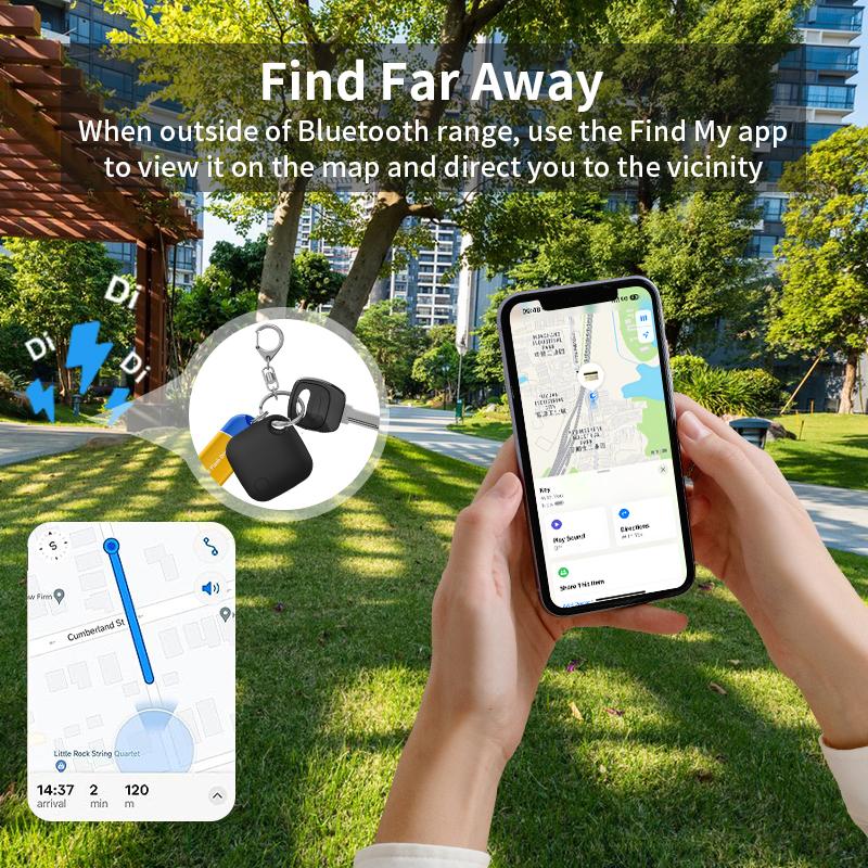 Anti-lose Security Finder Tracker Smart Tag for Apple Find My Key Locator Bluetooth GPS Tracker For Luggage IOS MFi Finder
