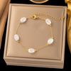 Summer New Temperament Versatile Baroque Pearl Necklace Women's Natural Stone Necklace Women's Simple and Advanced Sense