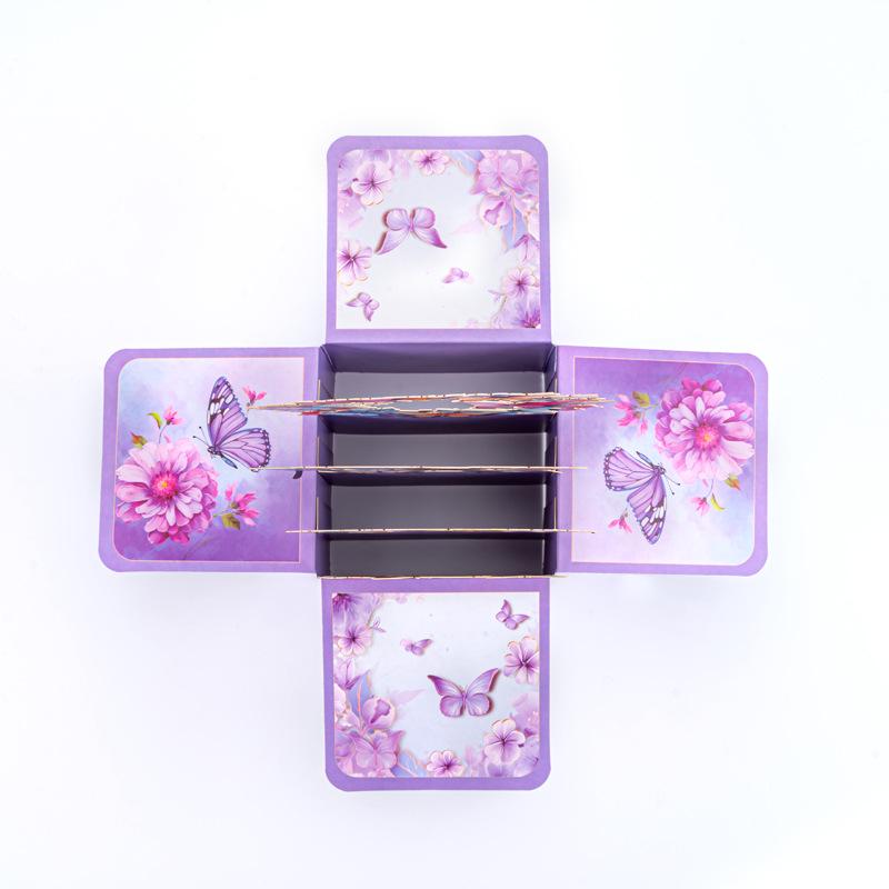 Special Offer: Bestseller Hand-painted 3D Butterfly Box with Music & Lights – Creative Festival Paper Sculpture
