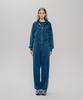 Yale Pigment Applique Zip-Up Hoodie_Navy