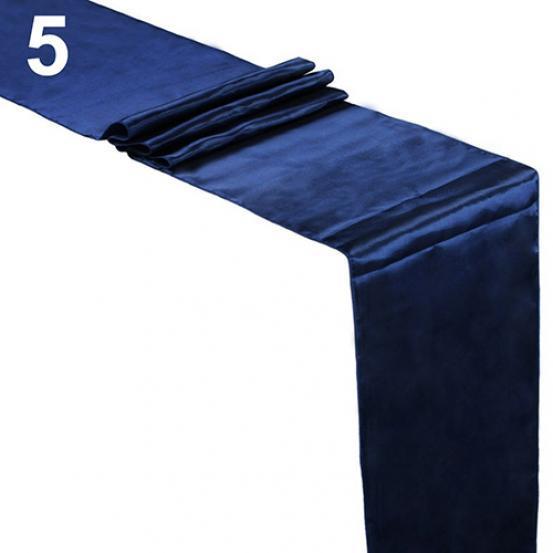 12 x 108 tum Satin Bordlöpare Bröllopslokal Bordsdekoration Fest Skrivbordsdekoration