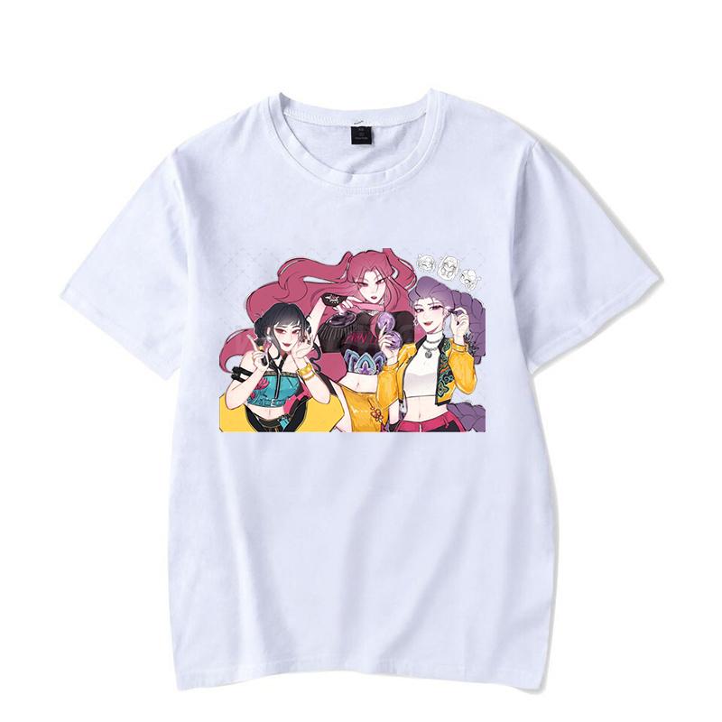 Rumi KPop Lovci démonů Anime Tričko Hip Hopová trička Dárek pro muže ženy Móda KPop Lovci démonů Korejská Ulzzang trička