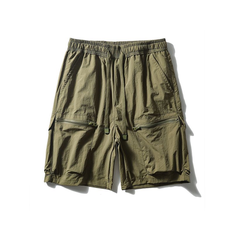 Outdoor Ice Silk Quick-Drying Parka Shorts Men's Summer Thin American Style Loose Fifth Pants Export Men's Pants Nylon Pants