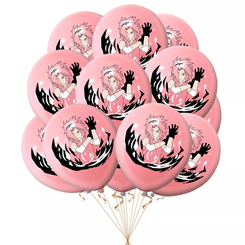 New 12pcs 12Inch Naruto Latex Balloon Party Supplies Video Game Party Balloon Balloons Kids Birthday Party Dcorations Gift Toys
