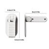 Universal Child Safety Door Lever Lock Punch-Free Anti-Open Hidden Button Buckle Self-Adhesive ABS Anti-Pinch Door Handle Lock for Home Baby Security