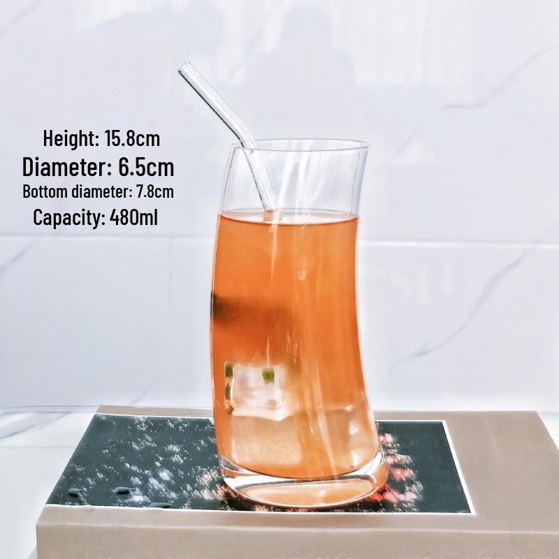 Kreative unregelmäßige Halbmond-Glastasse