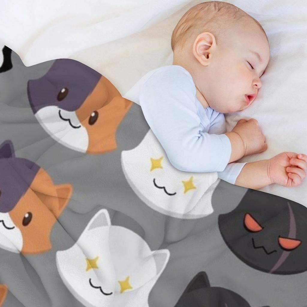 Miau Wurfdecke Decken für Baby Flanell Bettüberwürfe für Winter Decken
