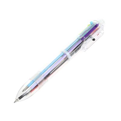 6 Colors In 1 Ball Pens Multicolor Ballpoint Pen Students Office Stationery