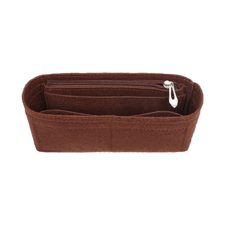 Felt Insert Bag Organizer Versatile Travel Insert Bag Cosmetic Bags Handbag 1 кофейный