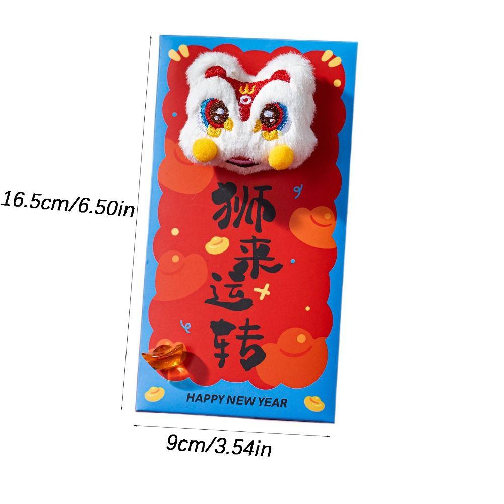New Year Blessing Lucky Red Envelopes Chinese Style New Year Red Packets Embroidery Chinese Red Envelope Chinese New Year