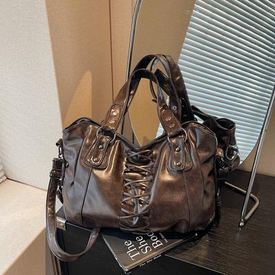 Large Capacity Tote Bag PU Shoulder Bag Women's Handbag