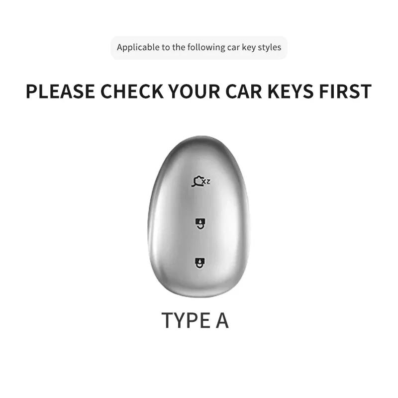 PU Leather Car Key Case Cover Holder Keychain Protective Shell for Changan Qiyuan A07 A05 Q07 Q05 Remote Key Cover