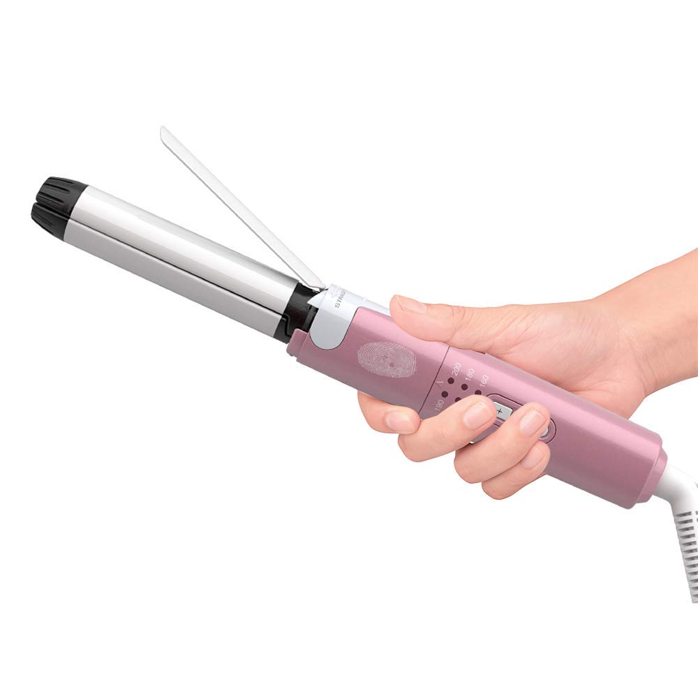 Straightener Hair Iron with 25mm 6 Temperature Settings International Includes Convenient for Home or Portable Use 2-Way & Curler, Dual-Use Tip,