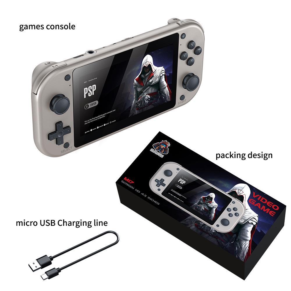 Cross M17 4K Retro Handheld & TV Game Console No memory card (No games) серебряный