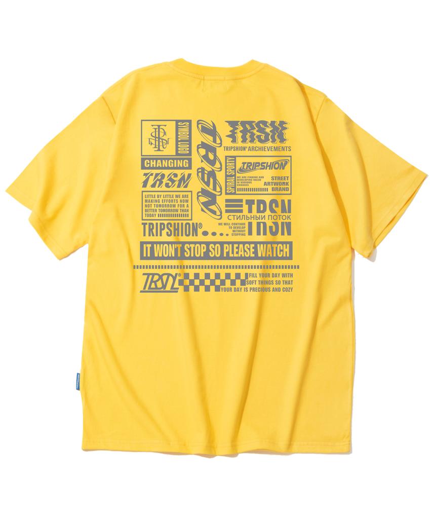 TRIPSHION Big Logo Compil Graphic T-Shirt - 8 Colors (Type B)