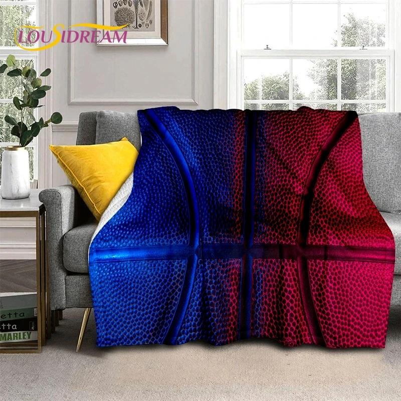Latest Basketball Court Frame Soft Flannel Blanket for Beds Bedroom Sofa Picnic,Throw Blanket for Cover Outdoor Leisure Nap Gift
