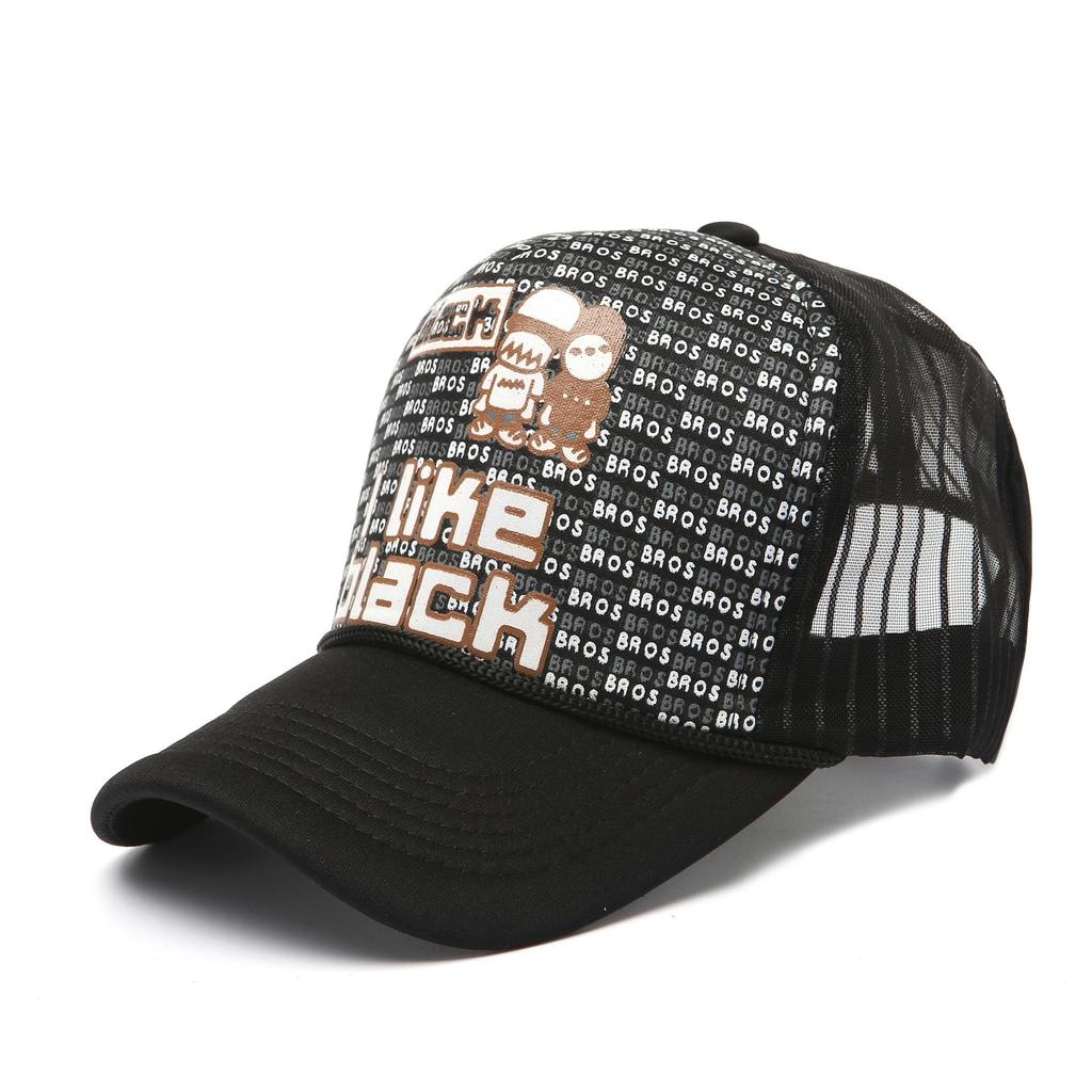 Fashion Mesh Baseball Caps for Men Women Spring Summer Cartoon Printed Snapback Hat Female and Male Sunshade Hat Bonnets Gorra