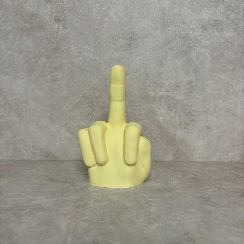 Plastikowa ozdoba na środkowy palec Wystrój domu Nowoczesne rzemiosło artystyczne Dekoracja biurka Kreatywny prezent