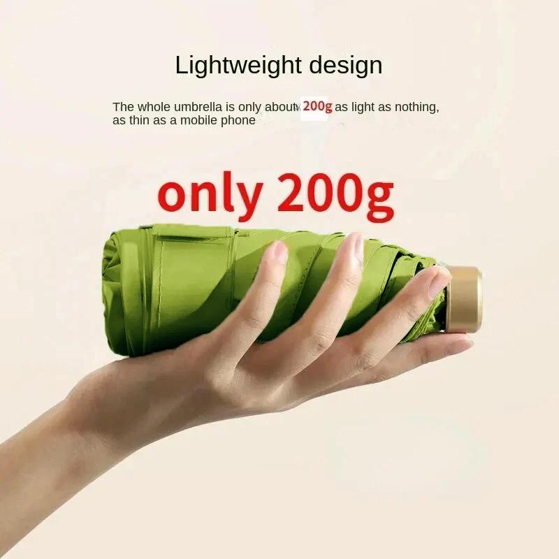 1 pièce 55% de réduction Mini parapluie de soleil de poche parapluie de pluie vinyle pliant protection UV ultraviolet pare-soleil de poche parasol capsule