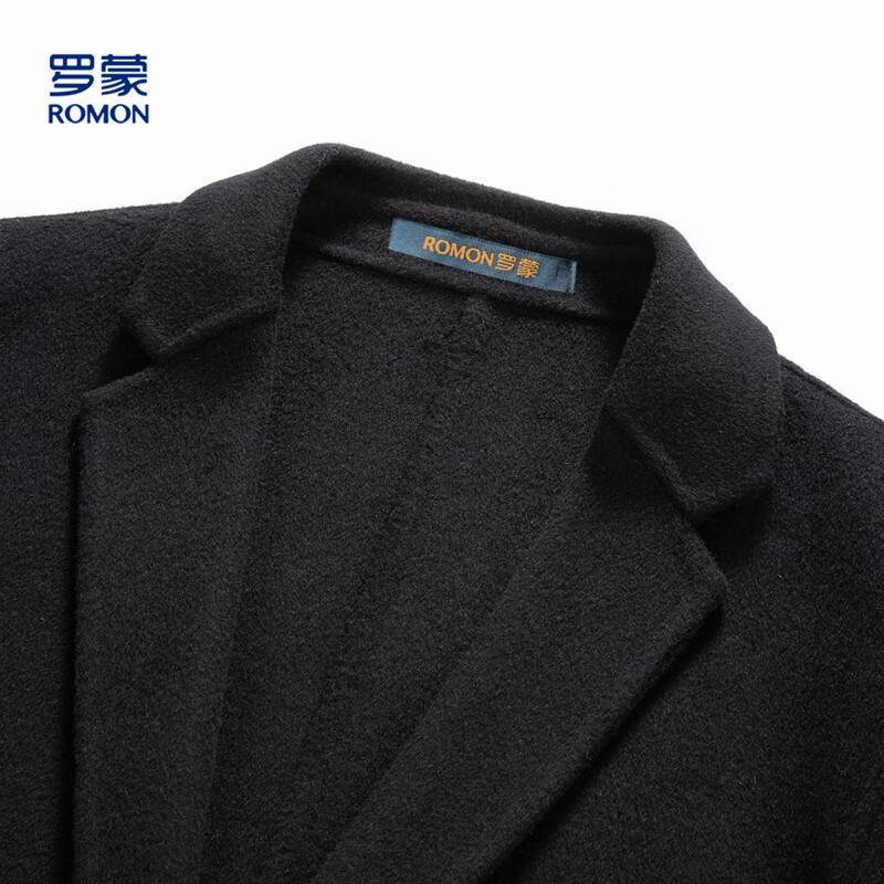 Romon Men's Business Casual Wool Blend Overcoat