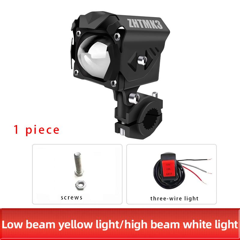 

Мотоциклетные светодиодные рабочие фары 12 В 60 Вт, вспомогательные противотуманные фары для грузовиков, тягачей, внедорожников, квадроциклов 4X4, универсальные фары для вождения 1PCS жёлтый/белый