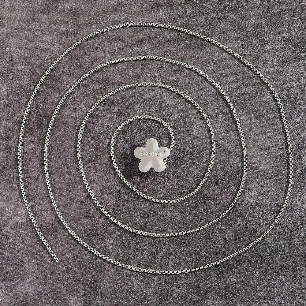 

Серебряная металлическая цепочка на талию, регулируемый тонкий пояс, модное ожерелье для женщин flower