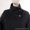 Autumn and Winter New Double-sided Wool Long Loose Stand-up Collar Coat Temperament Thin High-end Coat