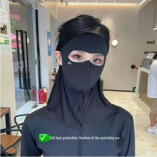 

Women s Summer UV Protection Ice Silk Facekini Mask for Cycling